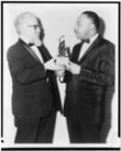 Rabbi Abraham Heschel, presenting Judaism and World Peace award to Dr. Martin Luther King, Jr.